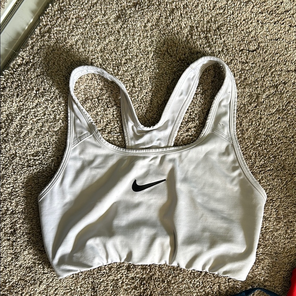 Nike Women's White Sports Bra